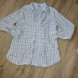 Croft & barrow plaid cotton long sleeve